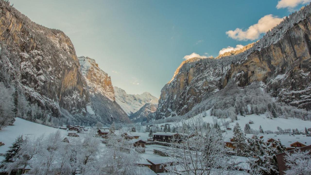 Ferienwohnung Talhaus Lauterbrunnen Exteriör bild