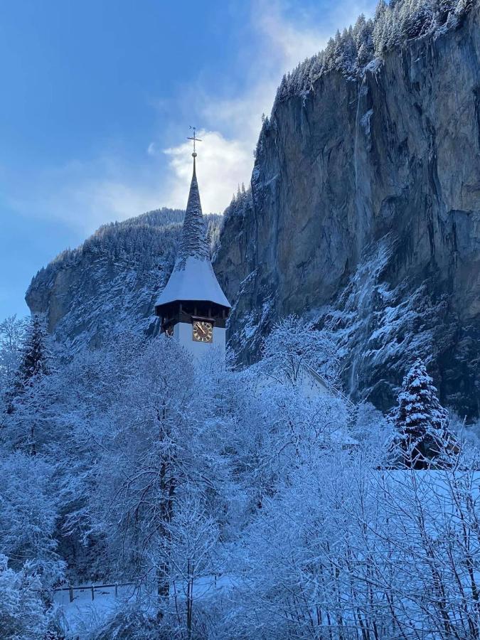 Ferienwohnung Talhaus Lauterbrunnen Exteriör bild
